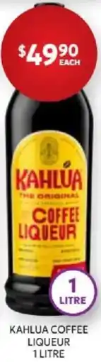 Harry Brown Kahlua coffee liqueur offer
