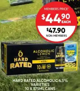 Harry Brown Hard rated alcoholic offer