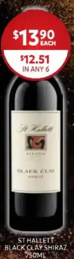 Harry Brown St hallett black clay shiraz offer