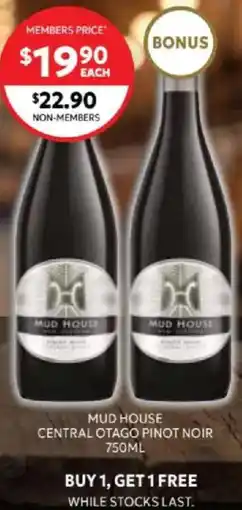 Harry Brown Mud house central otago pinot noir offer