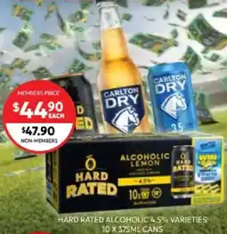 Harry Brown Hard rated alcoholic offer