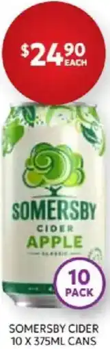 Harry Brown Somersby cider offer