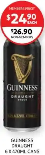 Harry Brown Guinness draught offer