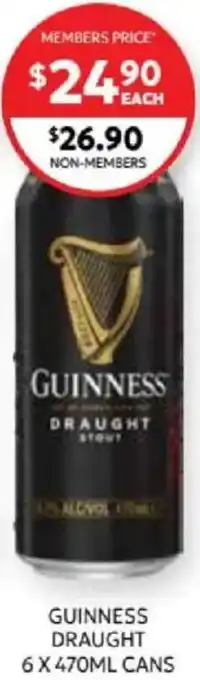 Harry Brown Guinness draught offer