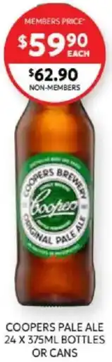 Harry Brown Coopers pale ale offer