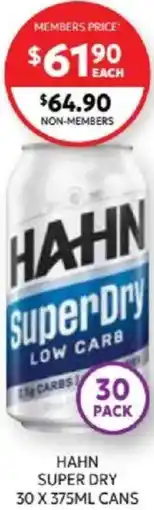 Harry Brown Hahn super dry offer