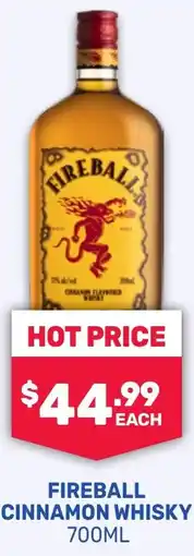 SipnSave Fireball cinnamon whisky offer