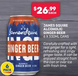 SipnSave James squire alcoholic ginger beer offer