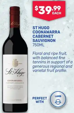 SipnSave St hugo coonawarra cabernet sauvignon offer