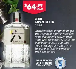 SipnSave Roku japanese gin offer