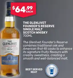 SipnSave The glenlivet founders reserve single malt scotch whisky offer