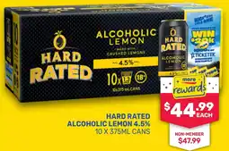 SipnSave Hard rated alcoholic lemon offer
