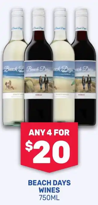 SipnSave Beach days wines offer