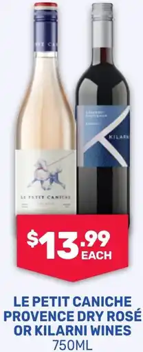 SipnSave Le petit caniche provence dry rosé or kilarni wines offer