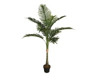 LivingStyles Potted Artificial Solitarie Palm Tree, 150cm offer