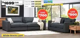 ComfortStyle Furniture & Bedding Chill 4 Seater Sofa offer