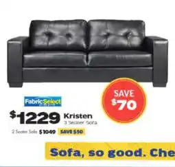 ComfortStyle Furniture & Bedding Kristen 3 Seater Sofa offer