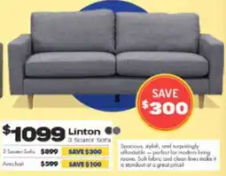 ComfortStyle Furniture & Bedding Linton 3 seater sofa offer