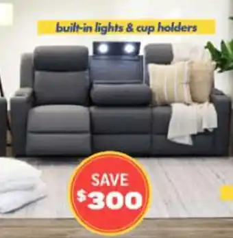 ComfortStyle Furniture & Bedding Raven 3 Seater Lounge offer