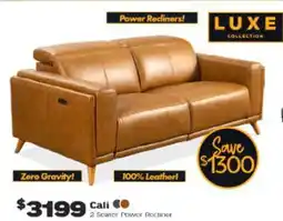 ComfortStyle Furniture & Bedding Cali 2 Seater Power Recliner offer