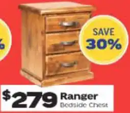 ComfortStyle Furniture & Bedding Ranger Bedside Chest offer