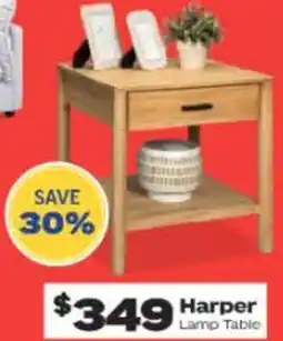 ComfortStyle Furniture & Bedding Harper lamp table offer