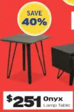 ComfortStyle Furniture & Bedding Onyx Lamp Table offer