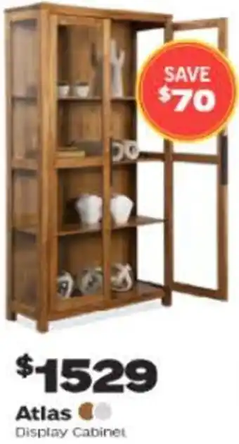 ComfortStyle Furniture & Bedding Atlas display cabinet offer