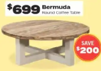 ComfortStyle Furniture & Bedding Bermuda round coffee table offer