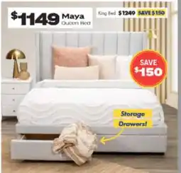 ComfortStyle Furniture & Bedding Maya queen bed offer
