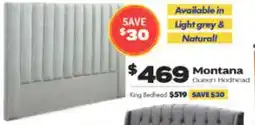 ComfortStyle Furniture & Bedding Montana King Bedhead offer