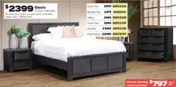 ComfortStyle Furniture & Bedding Oasis queen package offer