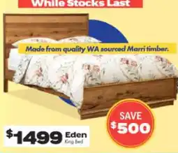 ComfortStyle Furniture & Bedding Eden king bed offer