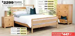 ComfortStyle Furniture & Bedding Meadow double bed offer