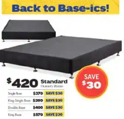 ComfortStyle Furniture & Bedding Standard queen base offer