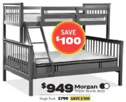 ComfortStyle Furniture & Bedding Morgan Triple Bunk Bed offer