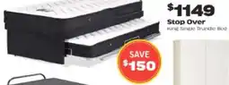 ComfortStyle Furniture & Bedding King Single Trundle Bed offer