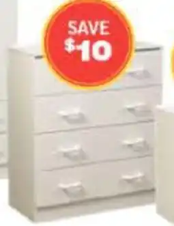 ComfortStyle Furniture & Bedding 80cm 4 drawer chest offer