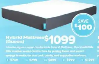 ComfortStyle Furniture & Bedding Hybrid mattress queen offer