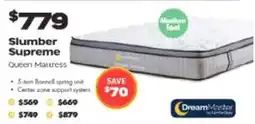ComfortStyle Furniture & Bedding Slumber supreme queen mattress offer