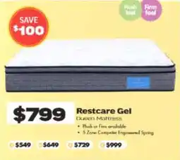 ComfortStyle Furniture & Bedding Restcare gel offer