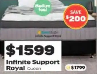 ComfortStyle Furniture & Bedding Infinite support royal queen offer