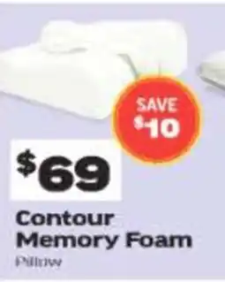 ComfortStyle Furniture & Bedding Contour memory foam pillow offer