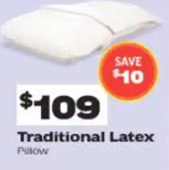 ComfortStyle Furniture & Bedding Traditional latex pillow offer