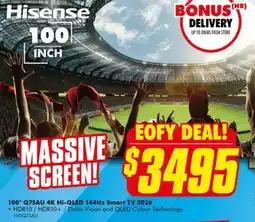 The Good Guys Hisense 100 offer