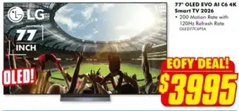 The Good Guys Lg 77 oled evo ai c6 4k smart tv 2026 offer