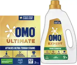 IGA OMO Ultimate Laundry Liquid 2 Litre, Powder 2kg or Capsules 28 Pack Selected Varieties offer