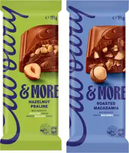 IGA Cadbury & More Chocolate Block Selected Varieties offer