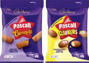 IGA Pascall Chocolate Share Bag 160‑185g or Cadbury Bitesize 120‑150g Selected Varieties offer