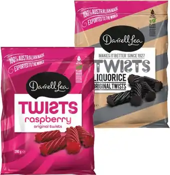IGA Darrell Lea Liquorice Share‑280g Selected Varieties offer